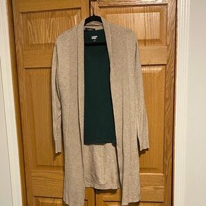 Papillon Tan Open Front Cardigan